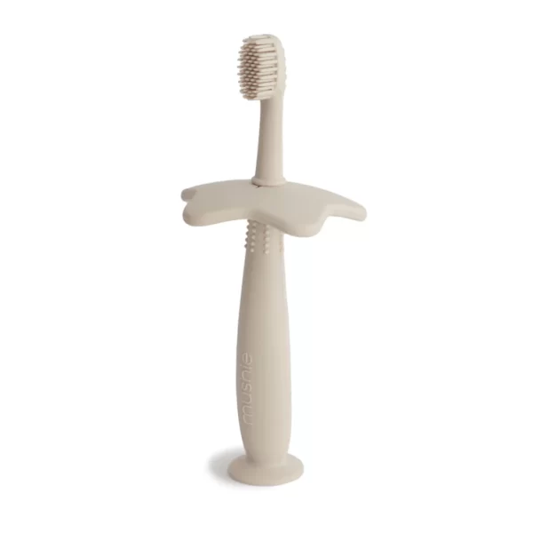 BROSSE A DENTS BEIGE SILICONE MUSHIE