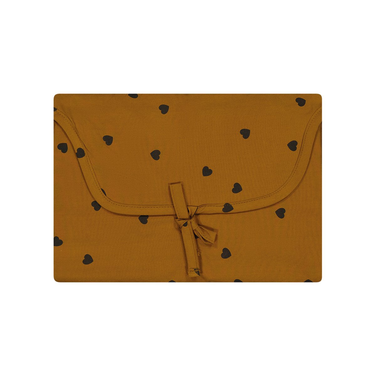 Housse matelas à langer Jersey coeurs dorés (70 x 50 cm)