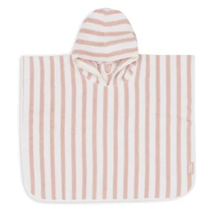 PONCHO DE BAIN STRIPE EPONGE WILD ROSE