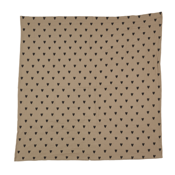 LANGE FOULARD 65CM COEUR BEIGE2